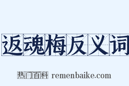 返魂梅反义词是什么意思的图片